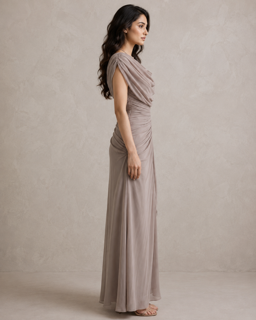 Cowl Neck Maxi Dress