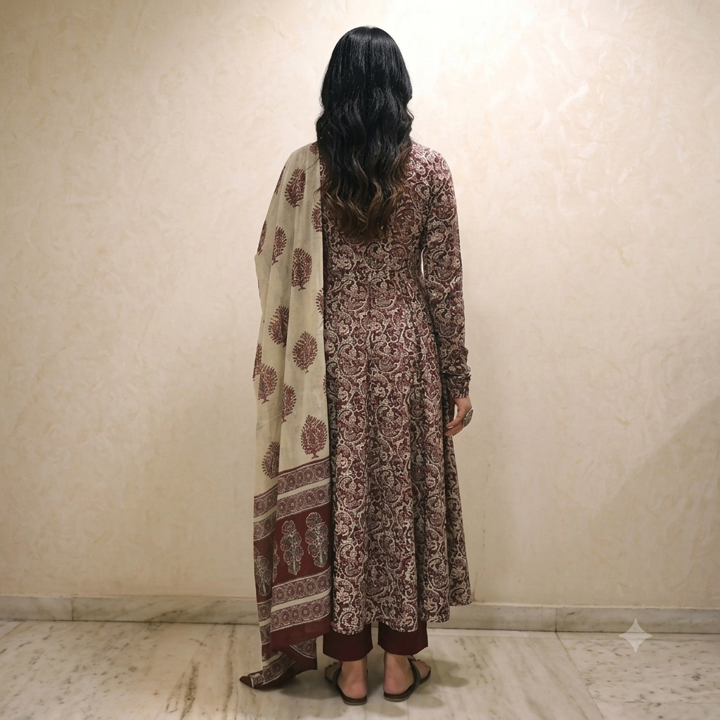 Nermosa Women Printed Anarkali Kurta